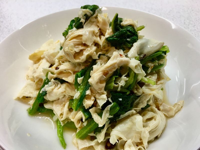 熗拌腐竹菠菜