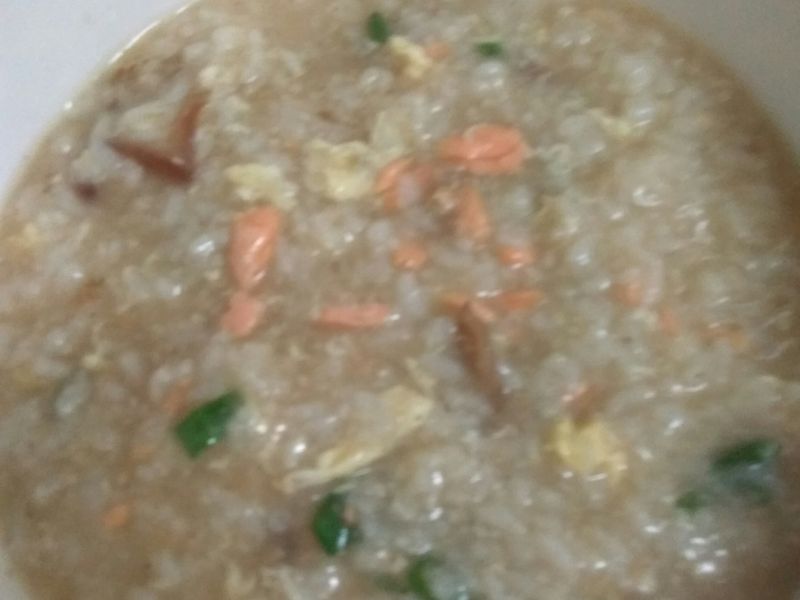 鮭魚雞蛋粥