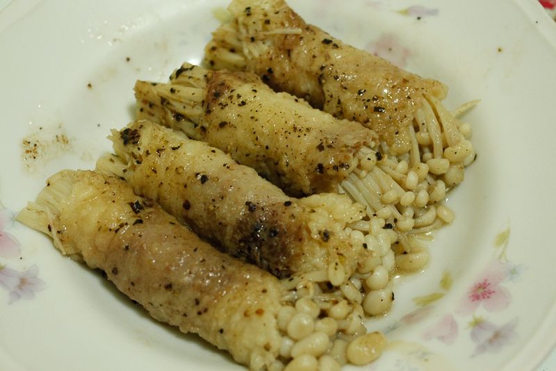 和風豬肉金針菇