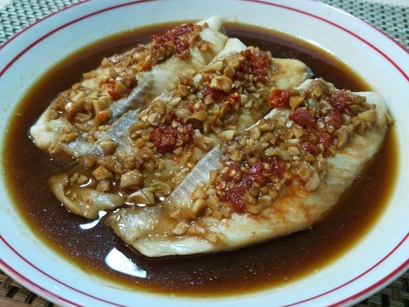 蒜味鯛魚♡
