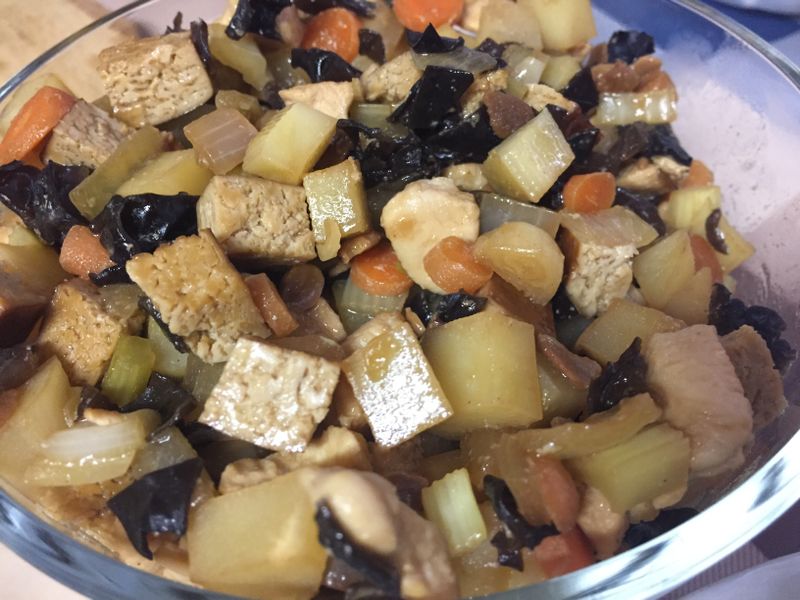 豆瓣醬燒根莖