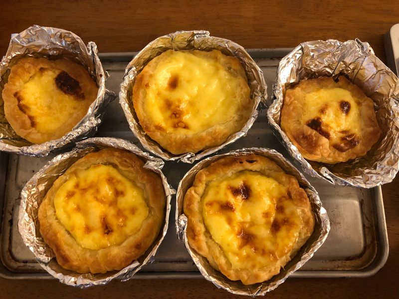 不可控溫小烤箱料理-葡式蛋撻