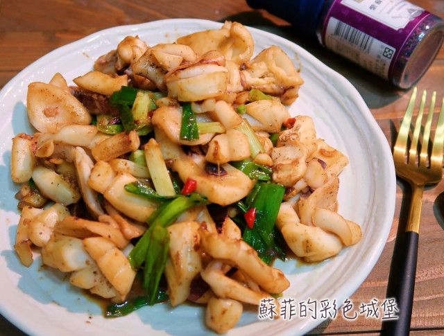 蔥爆醬花枝