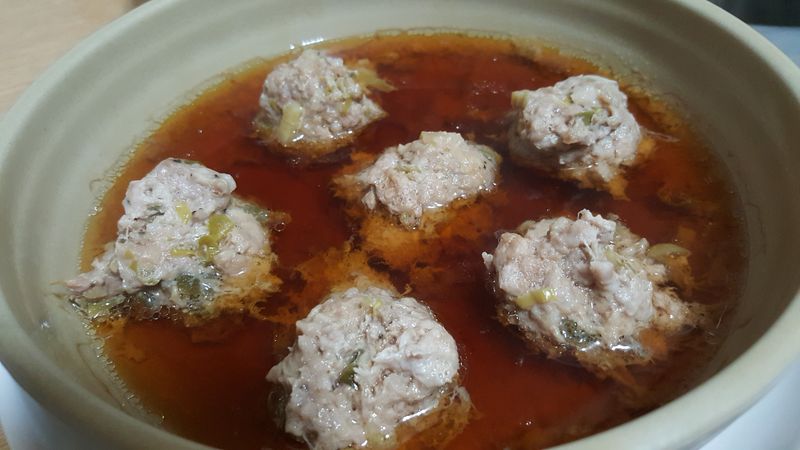 蒸肉丸子
