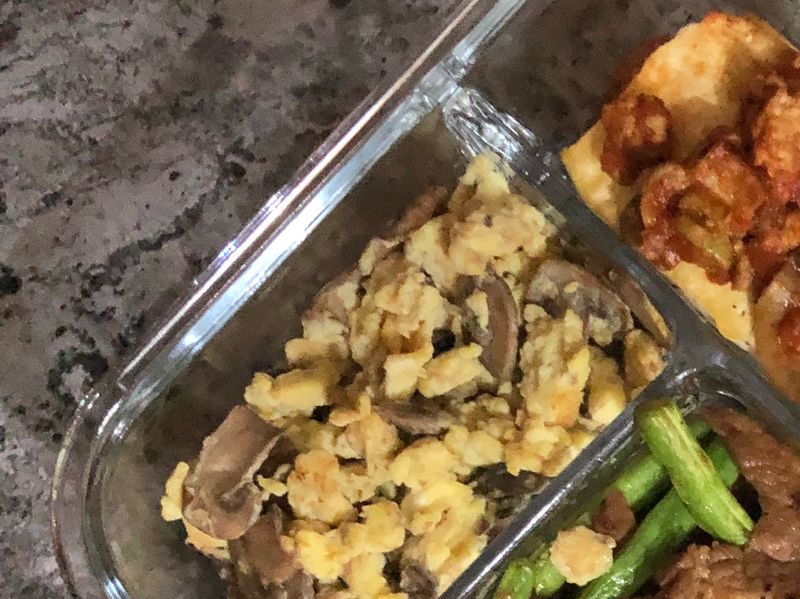 便當家常菜-蘑菇炒蛋🥚