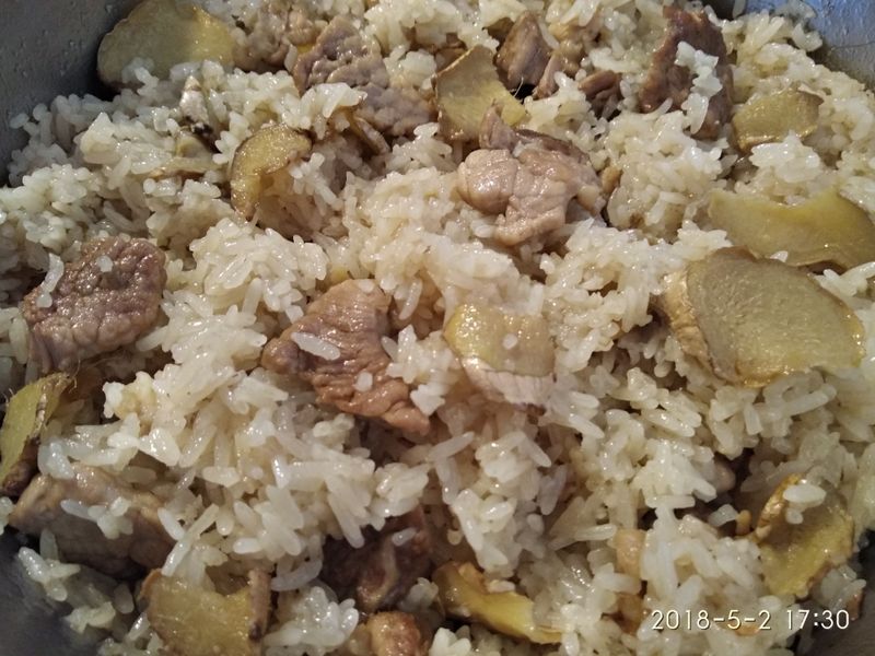 麻油豬飯