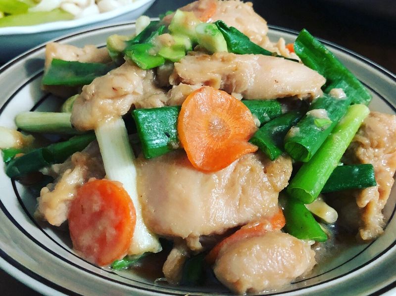 蔥炒豆乳雞