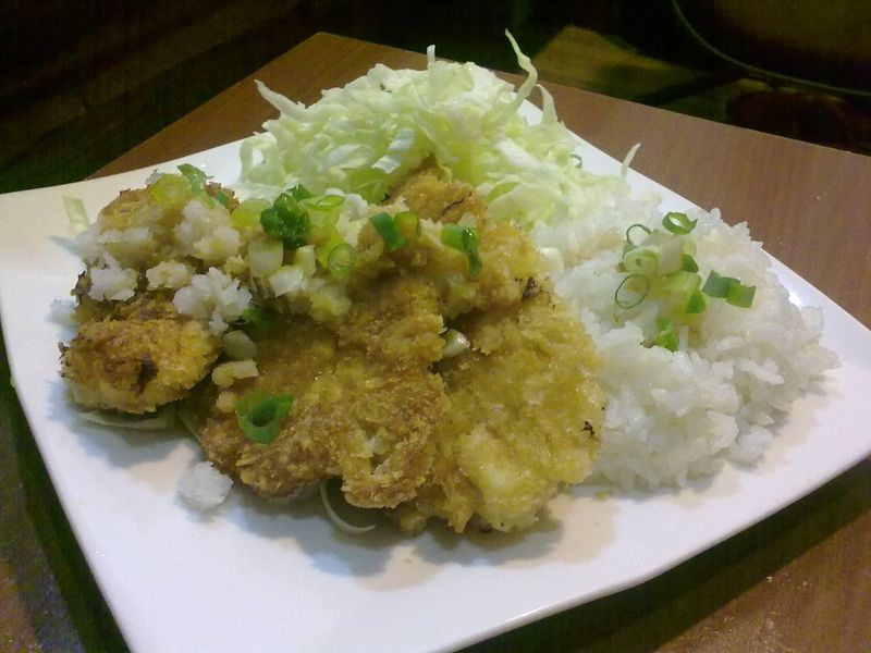日式雞排飯 with 蘿蔔泥+高麗菜絲