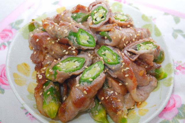 香桔秋葵肉捲