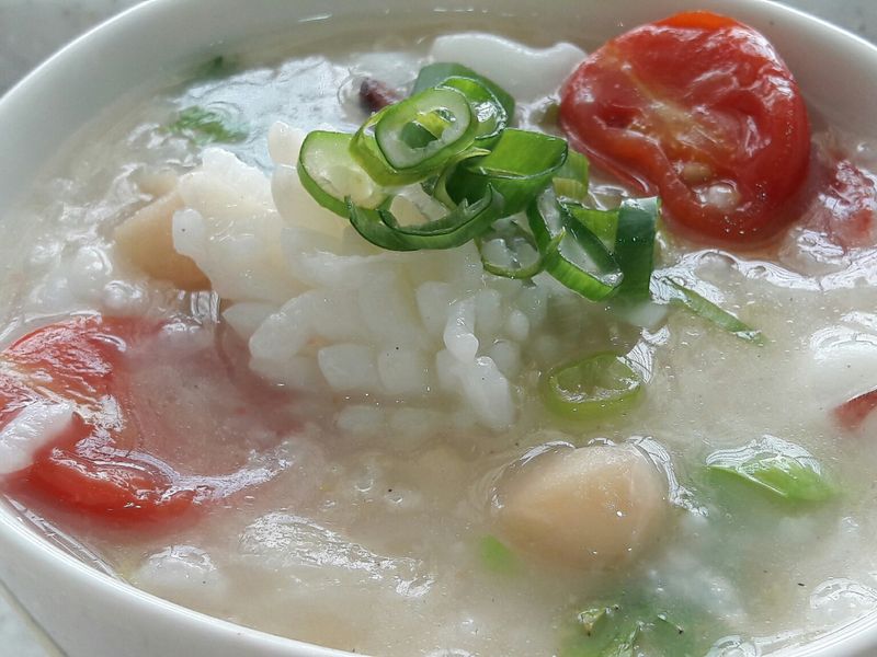 五色蔬菜海鮮粥