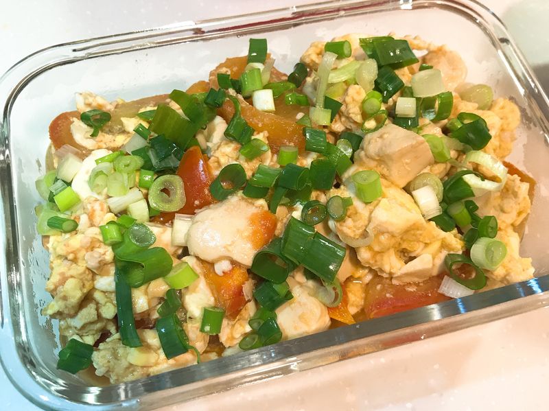 番茄豆腐炒蛋