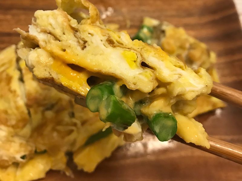 低碳生酮～平底鍋🍳日式起司蘆筍蛋