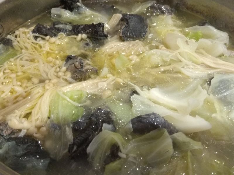 高麗菜蒜頭雞