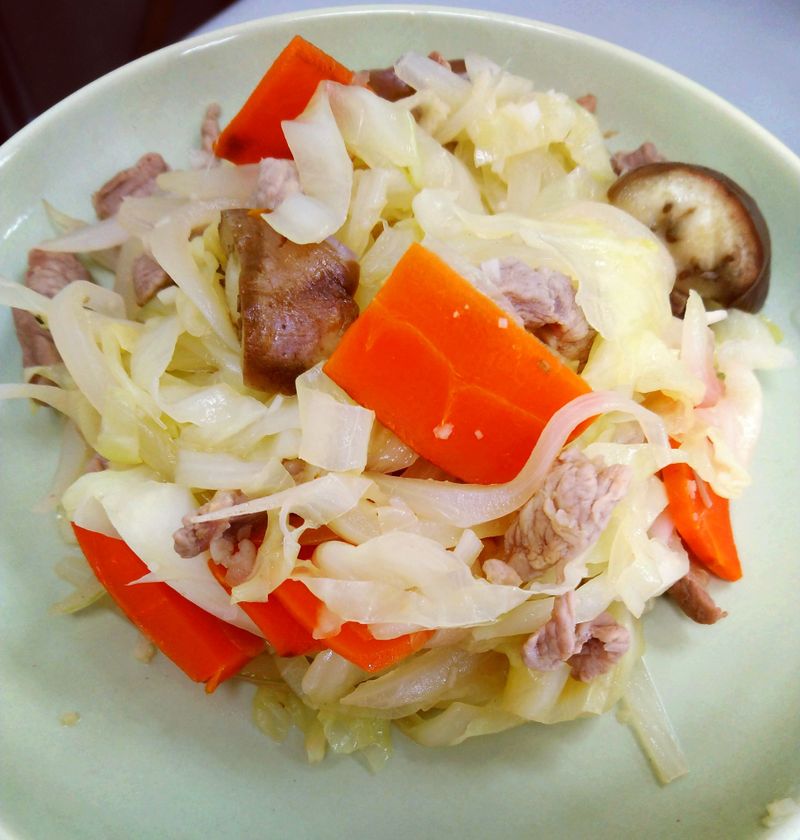 蔬菜炒肉絲