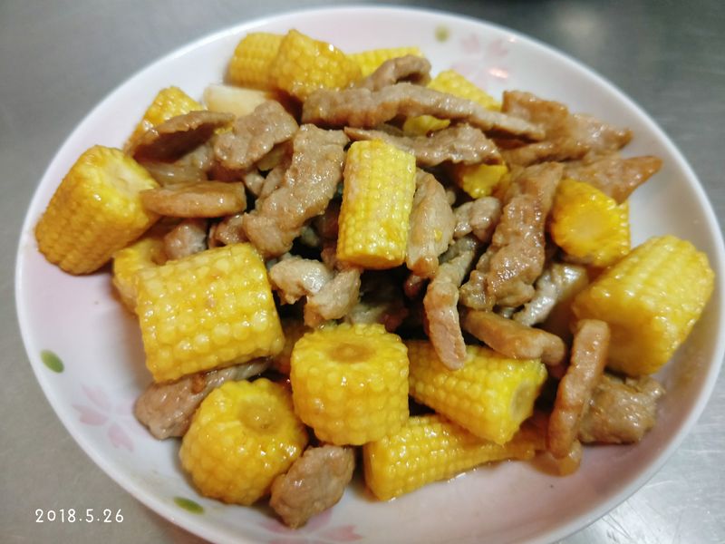 玉米筍炒肉絲