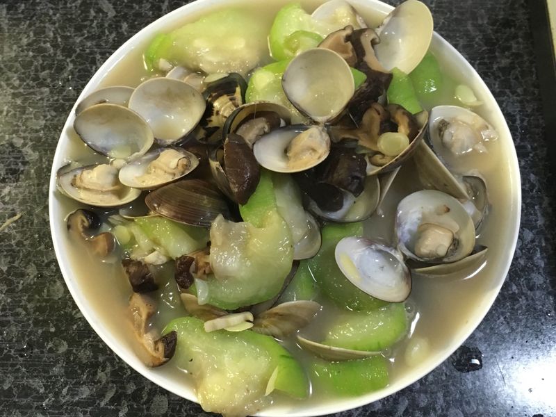 香菇絲瓜蛤蜊