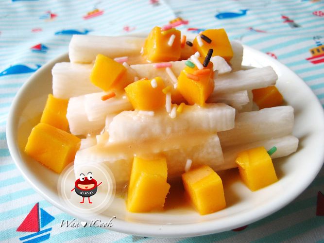 ♡宛の涼夏好”食“光 ✿ 芒果山藥芝麻醬沙拉