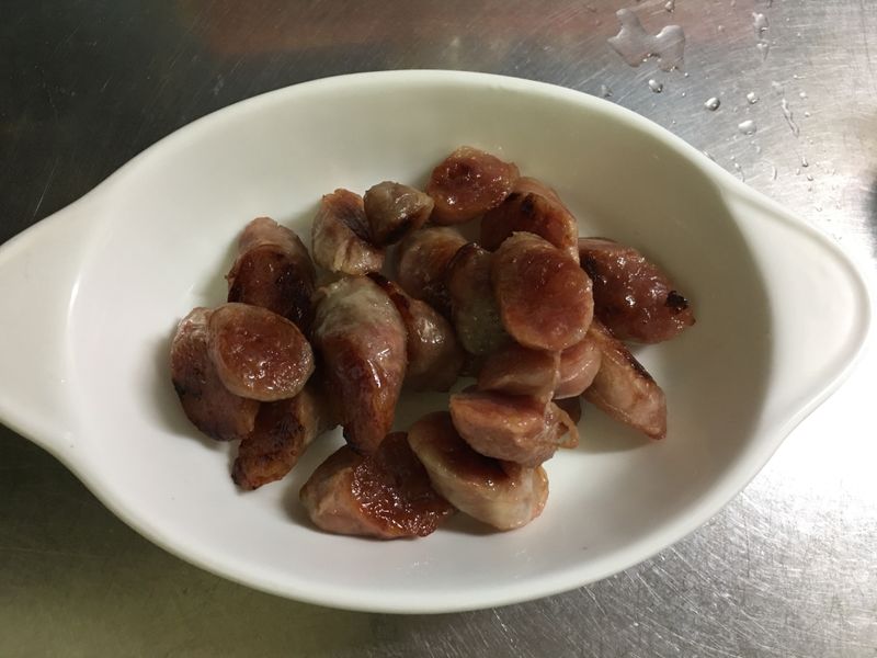 香煎蒜味香腸~水波爐
