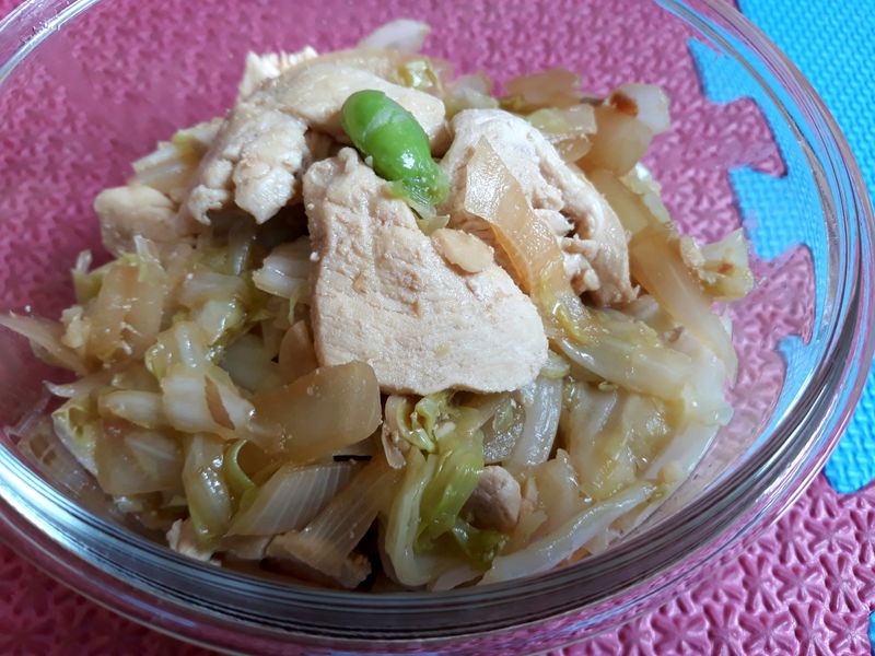 高麗菜炒雞胸肉