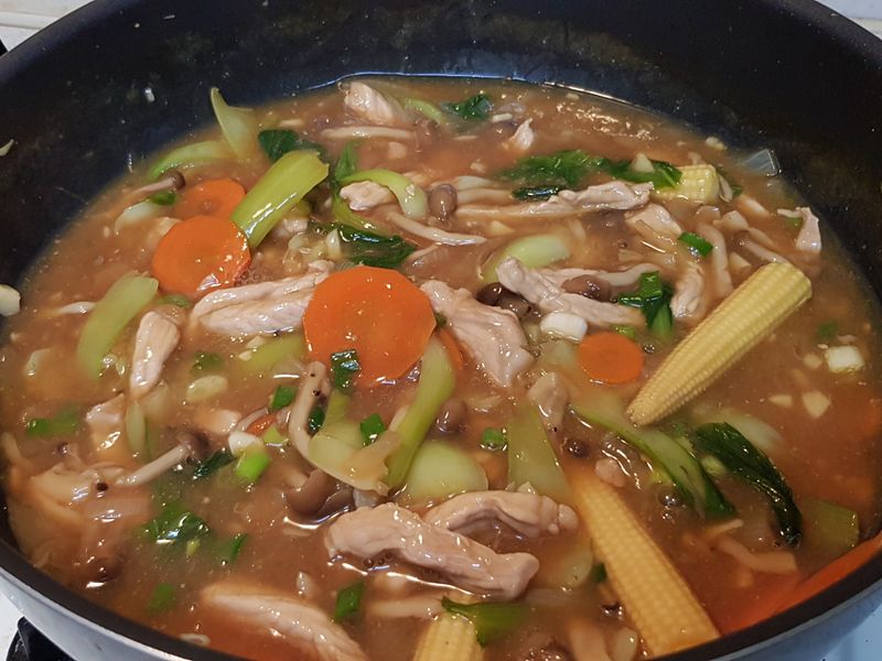 鮮蔬豬肉燴飯
