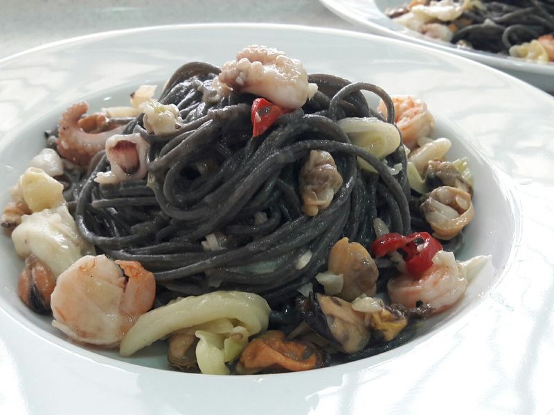 檸檬海鮮蒜味義大利麵~十分鐘快速料理