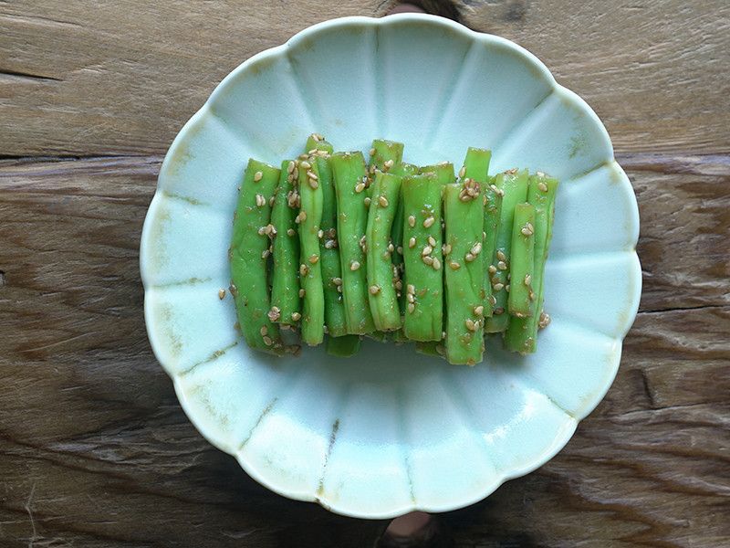 胡麻四季豆(いんげんのごま和え)