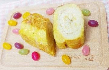香蕉牛奶土司卷