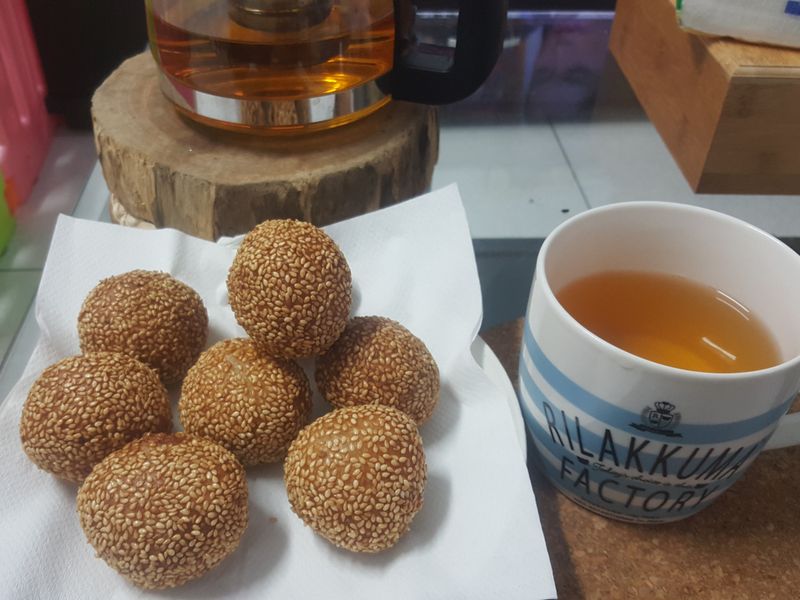 香蕉芝麻球