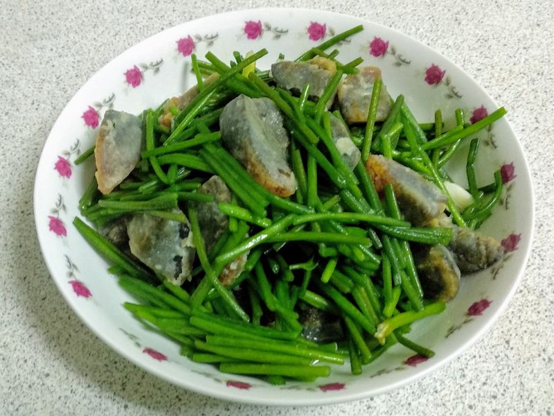 皮蛋炒水蓮