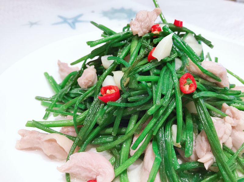 雞肉炒水蓮