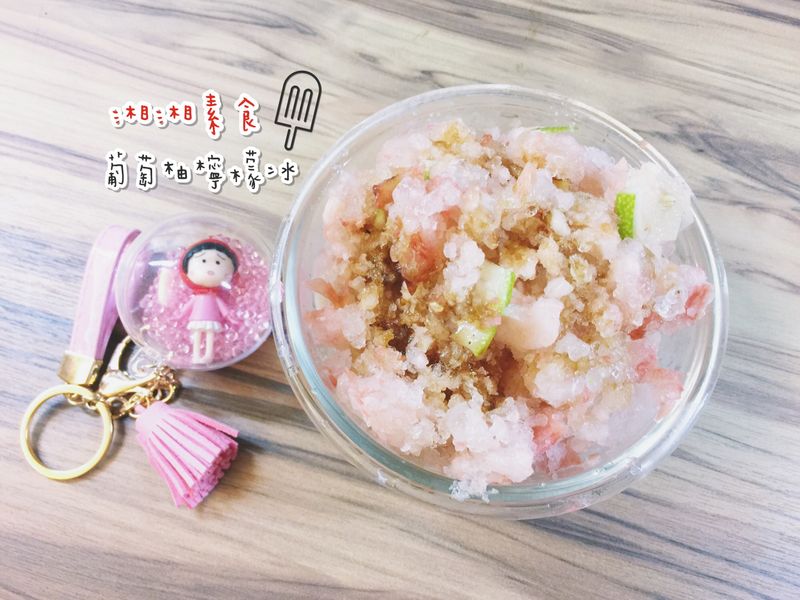 葡萄柚檸檬剉冰/氣泡水