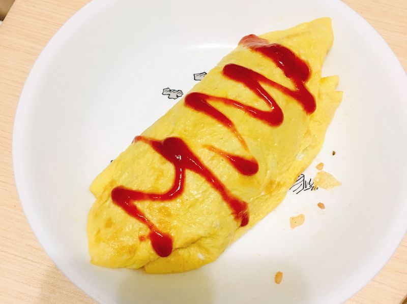 起司蔬菜蛋包飯