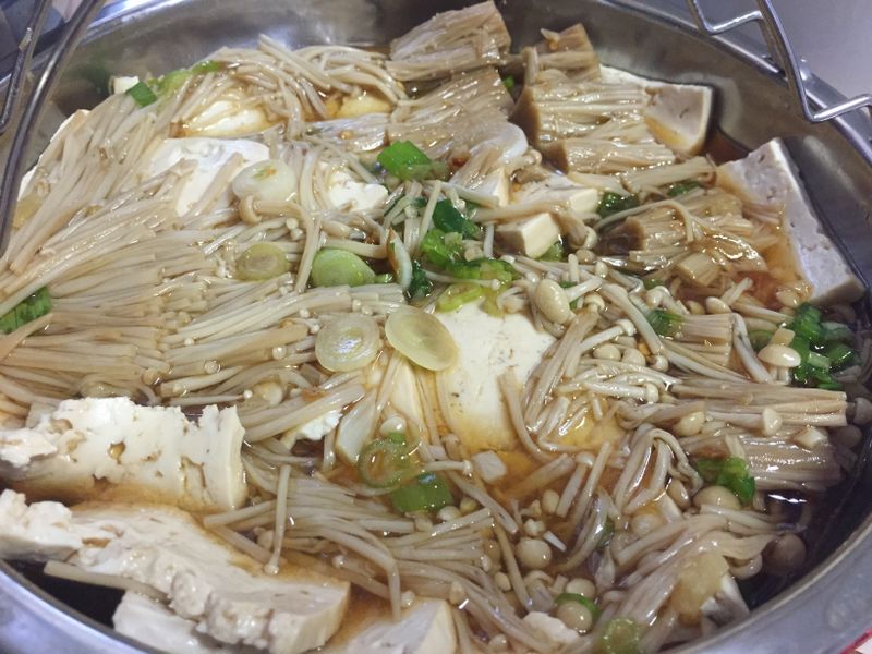 低油豆腐蒸菇