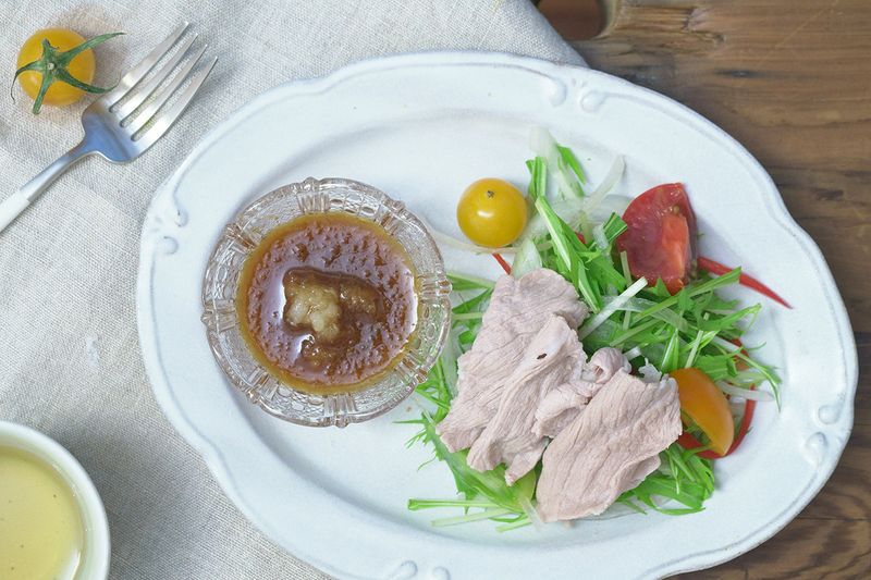 夏天清爽吃-冷涮豬肉沙拉(冷しゃぶ)