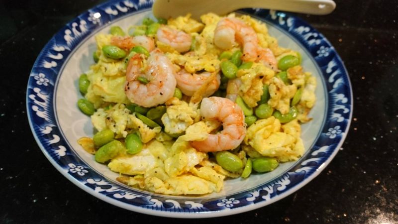 毛豆蝦仁黃金蛋