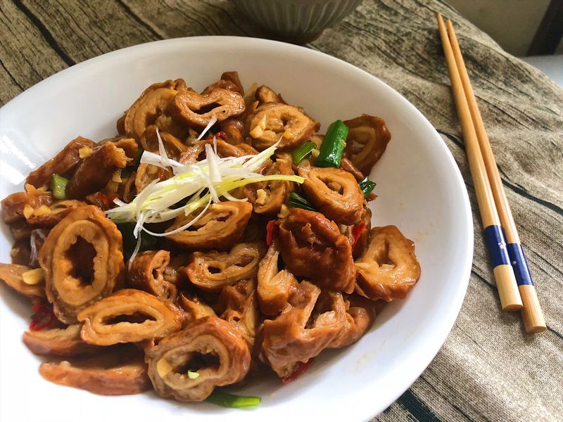 下飯菜~辣炒滷大腸頭