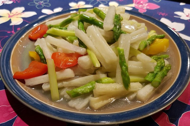 蘆筍炒淮山