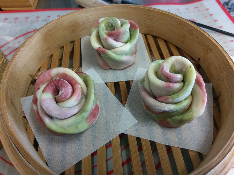 玫瑰花饅頭