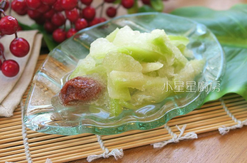 佛手瓜做的偽梅子情人果