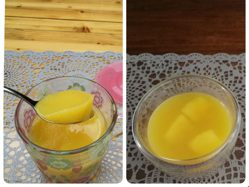 夏日柳橙芒果凍