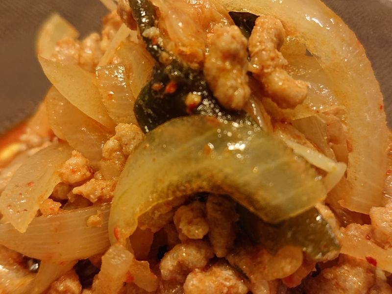 泡菜炒豬絞肉