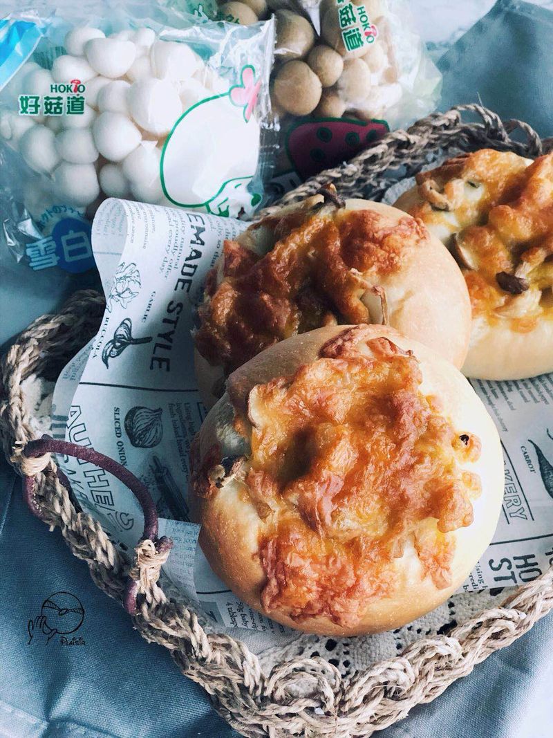 起司菇菇貝果【好菇道親子食光】