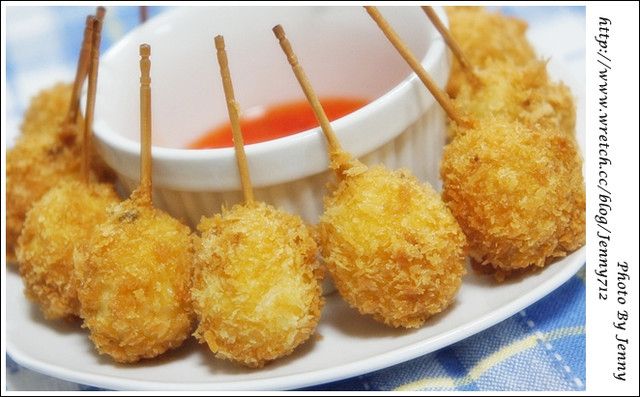 咖哩炸蛋佐泰式甜雞醬