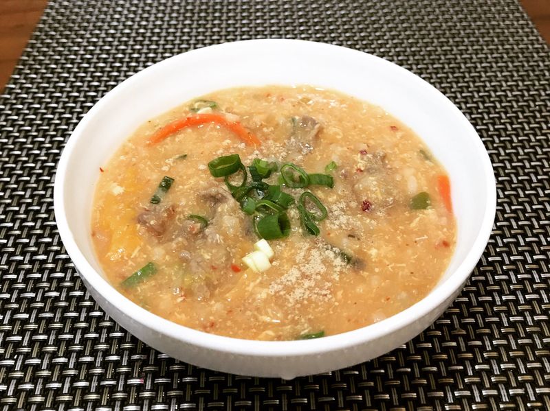 泡菜牛肉粥