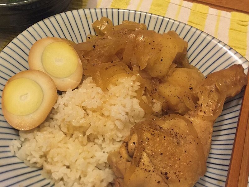 洋蔥滷雞腿