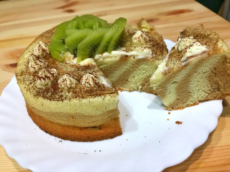 伯爵奶茶斑馬戚風蛋糕