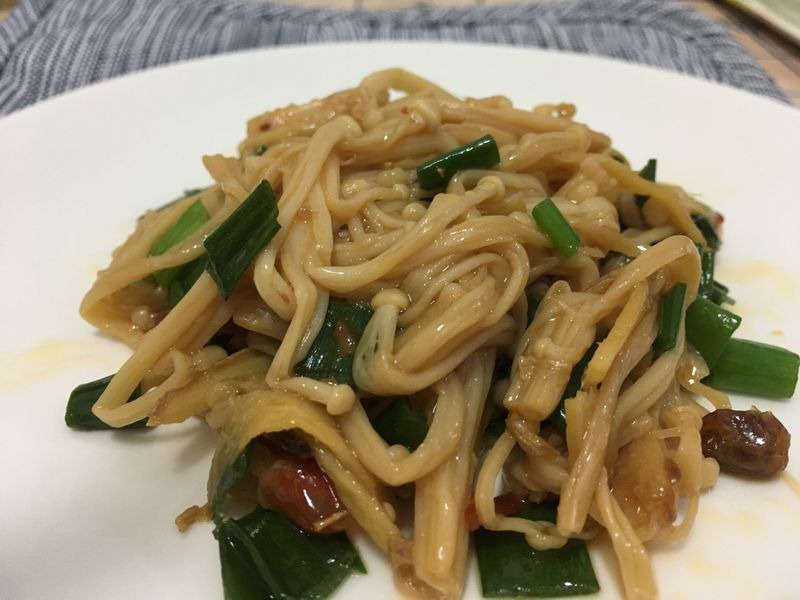 蔥爆金針菇