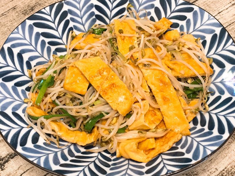 豆芽菜炒蛋