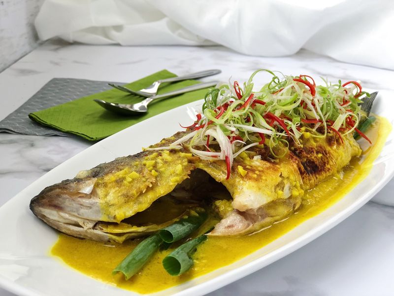椰醬佐胡椒魚