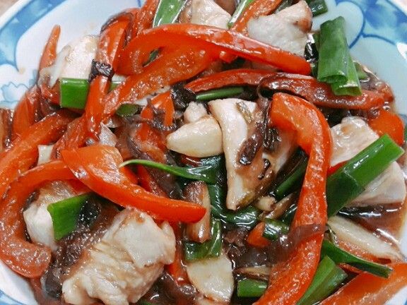 三蔬爆雞胸